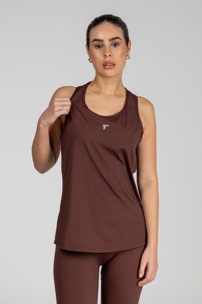 Regata Feminina Slim Fit Fenda Lateral