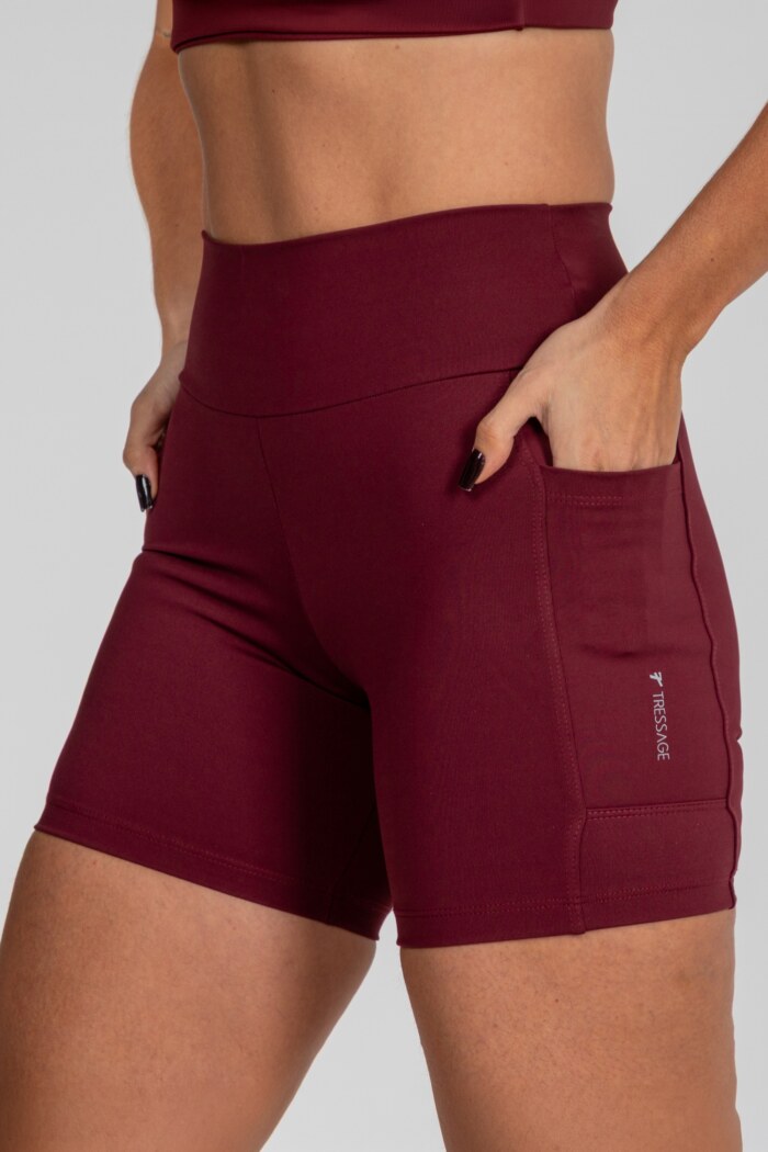 Short Feminino Meia Coxa Classic Bolso Lateral