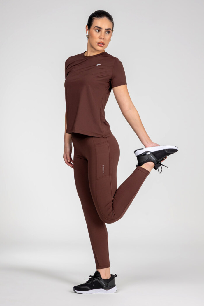 Calça Legging Basic Bolso Lateral