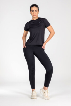 Calça Legging Basic Bolso Lateral